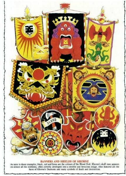 Banners and Shields of Khorne